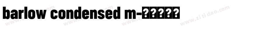 barlow condensed m字体转换